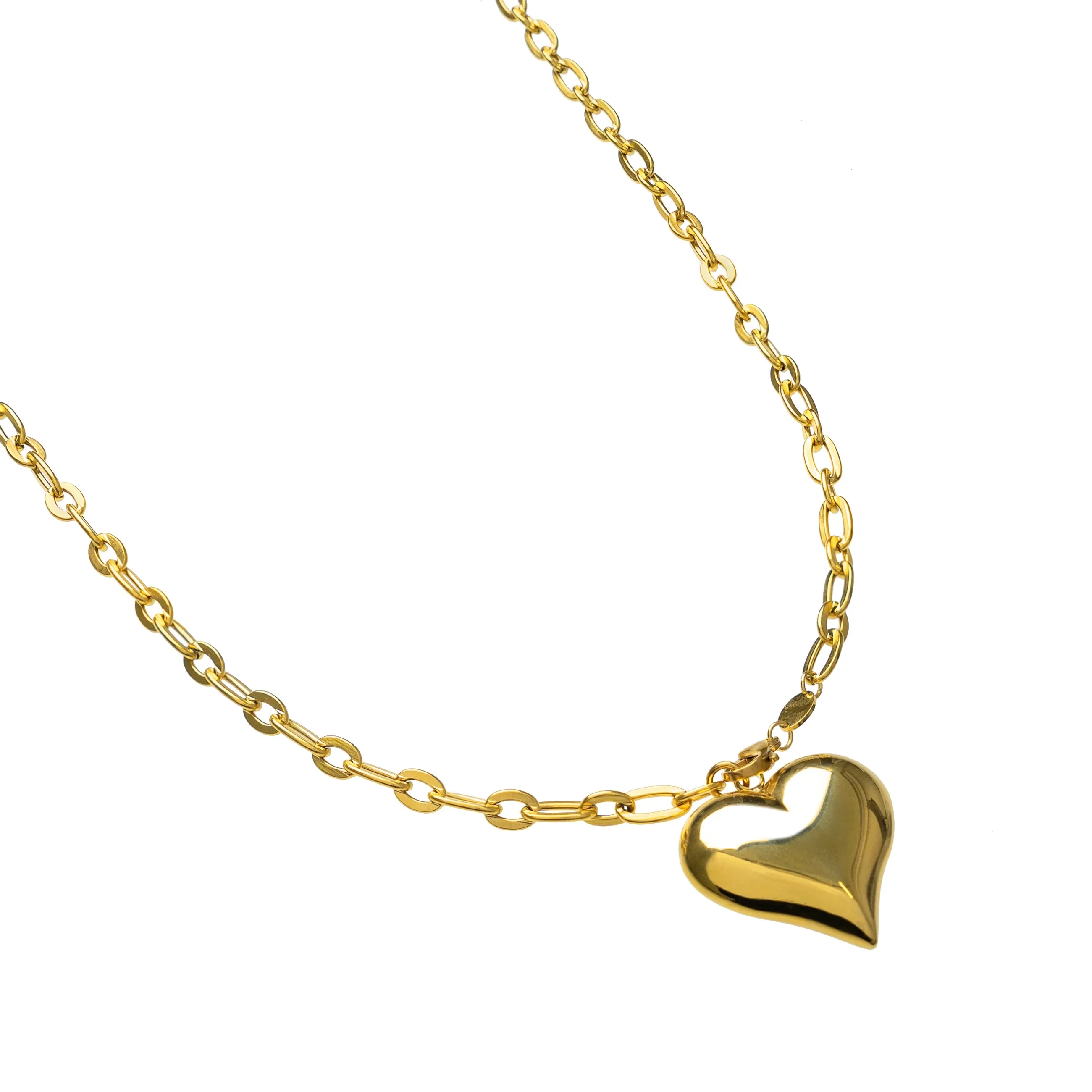 Adjustable Big Puffy Heart Necklace - Image 2