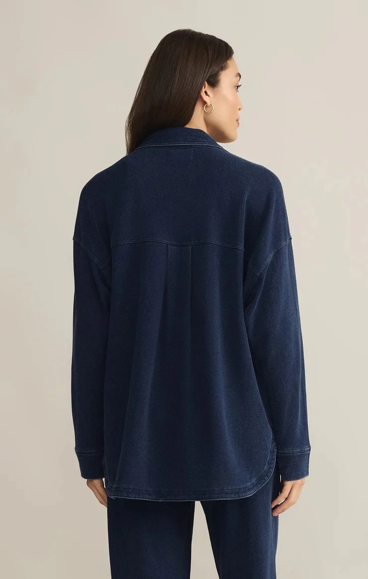 All Day Knit Denim Jacket Indigo - Image 3