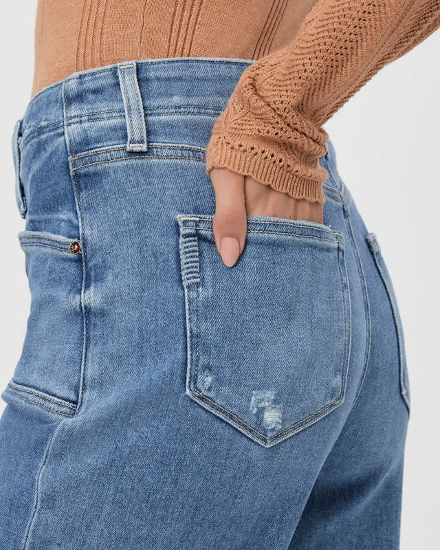 Anessa Wide Leg Jean Set-In Pocket Sunnie Distressed - Image 4