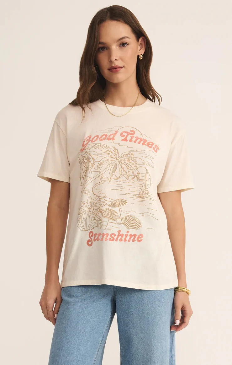 Apres Sea Boyfriend Tee Sea Salt