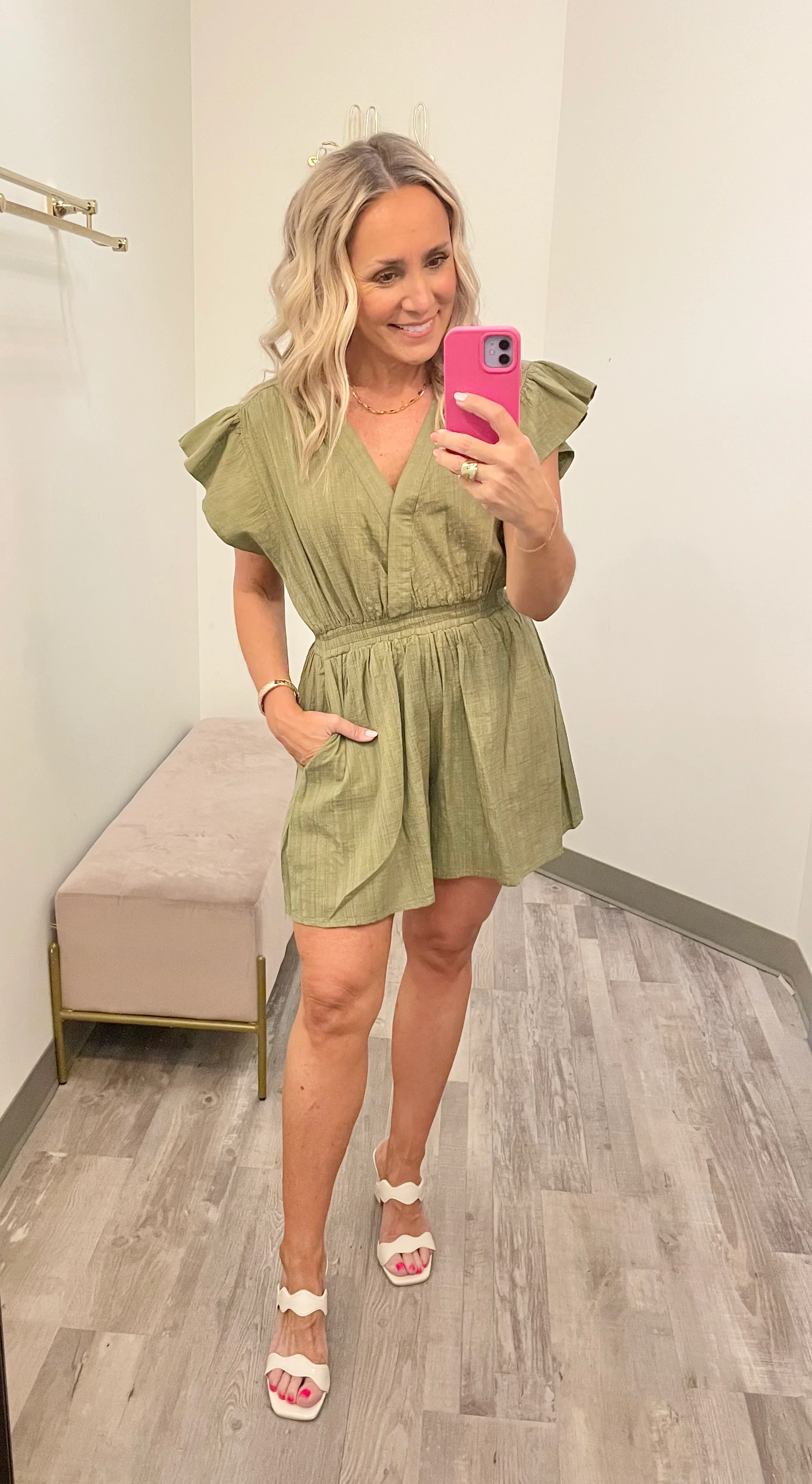 Callie Romper Green