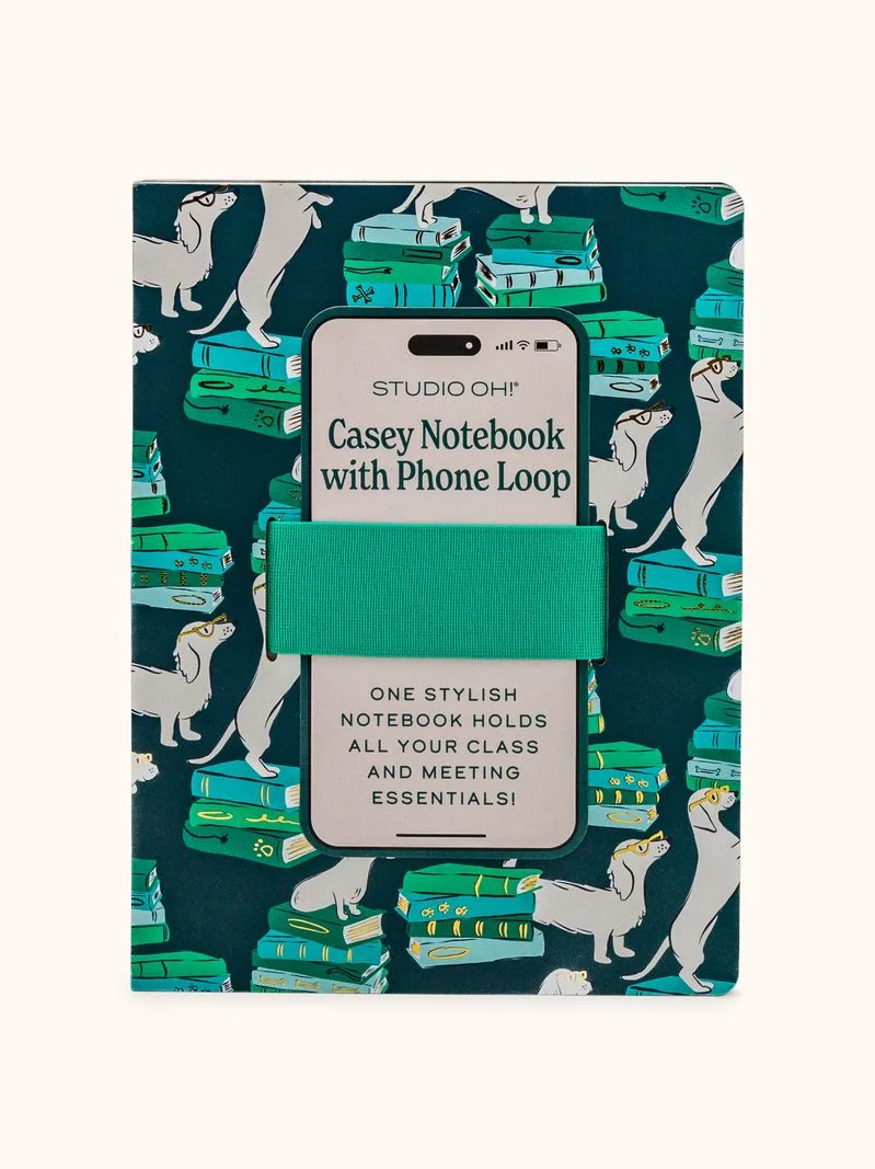 Casey Notebook w/ Phone Loop - Smart Pups
