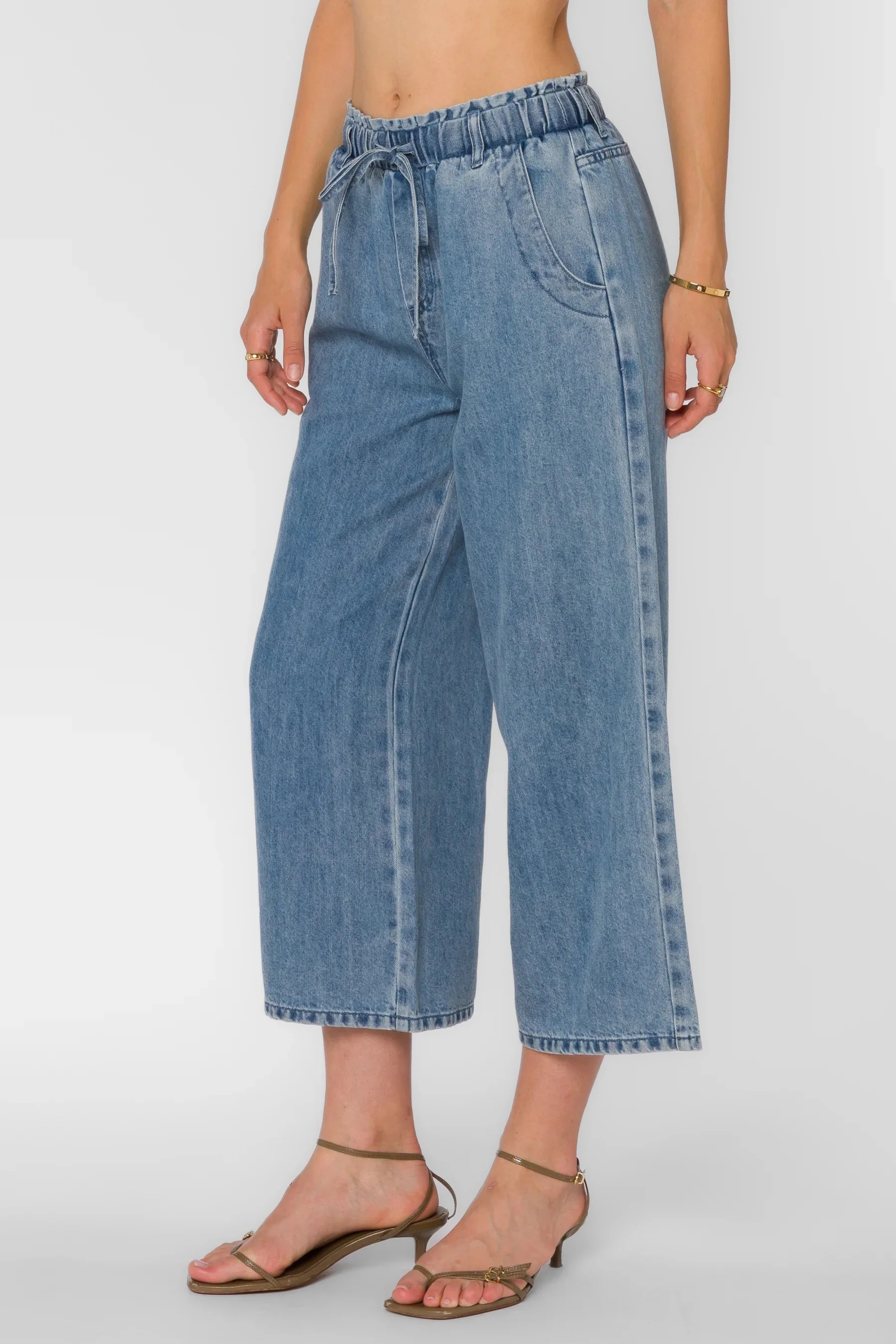 Claudette Pull On Pant Vintage Havana Blue - Image 2