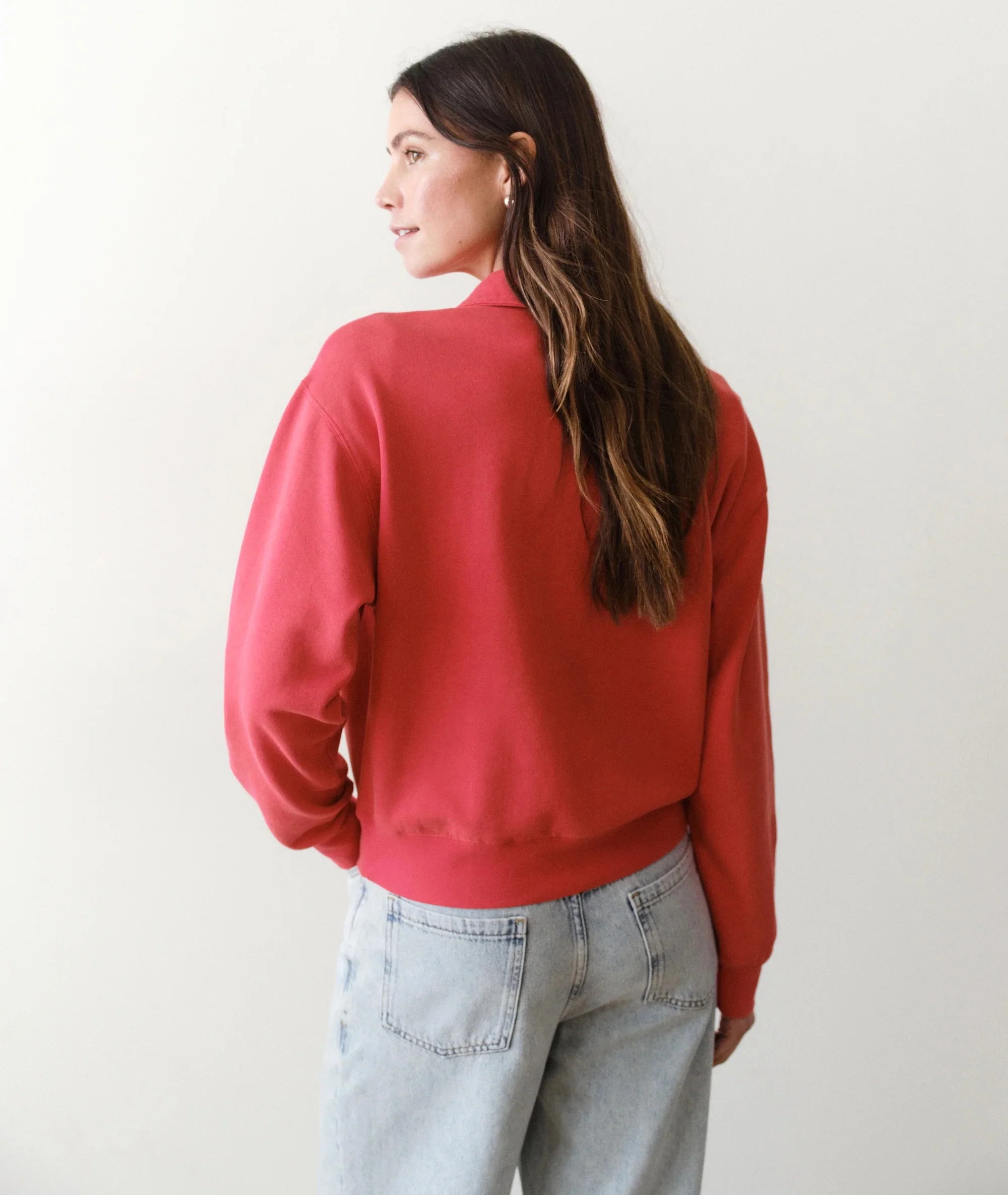Cloud 9 Fleece Polo Faded Ruby - Image 3