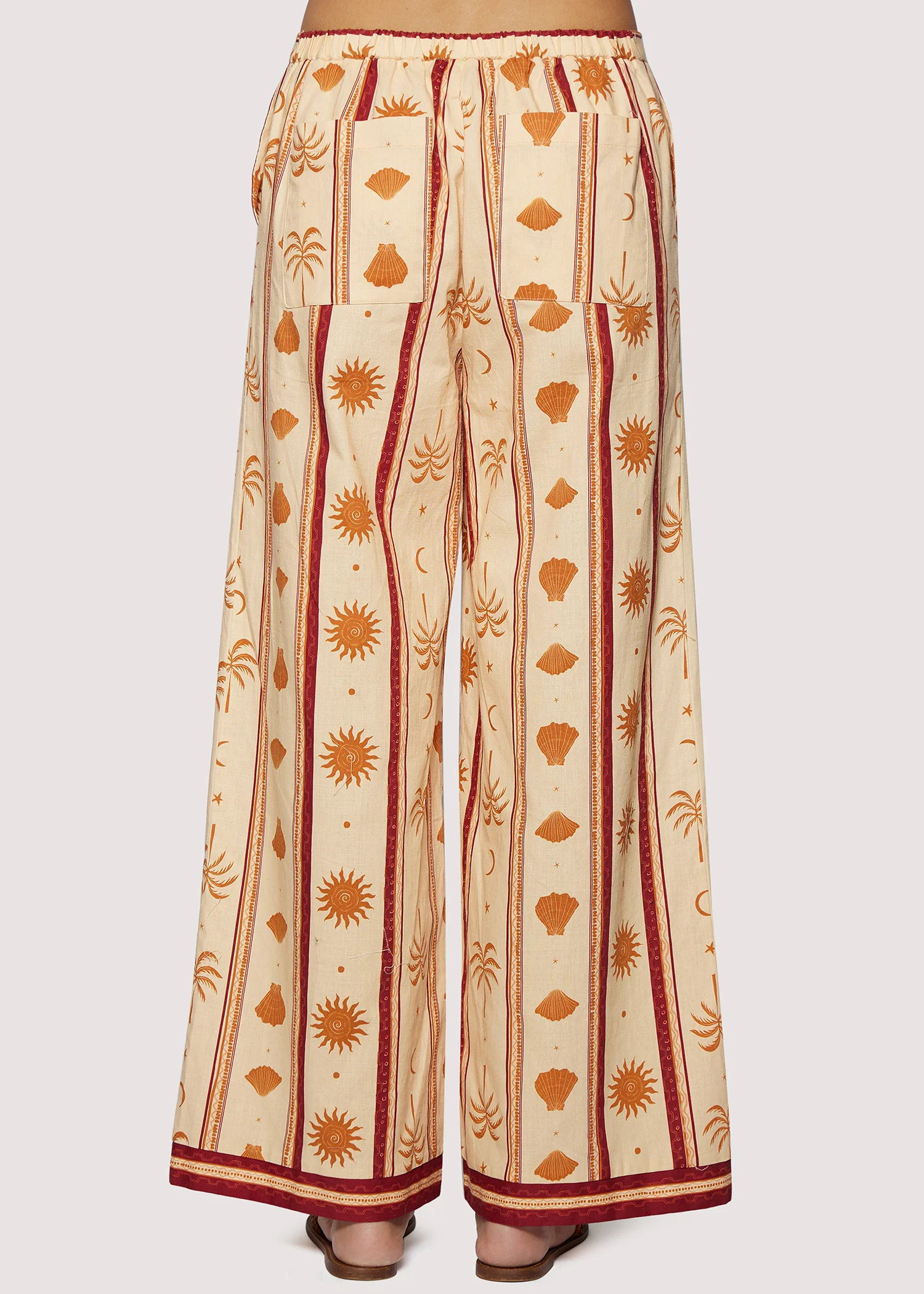 Coral Faire Pants Cream/Tan Stripe - Image 3