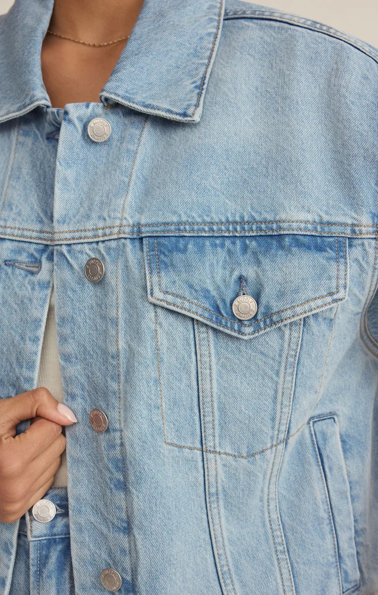 Dani Trucker Jacket Cove - Image 4