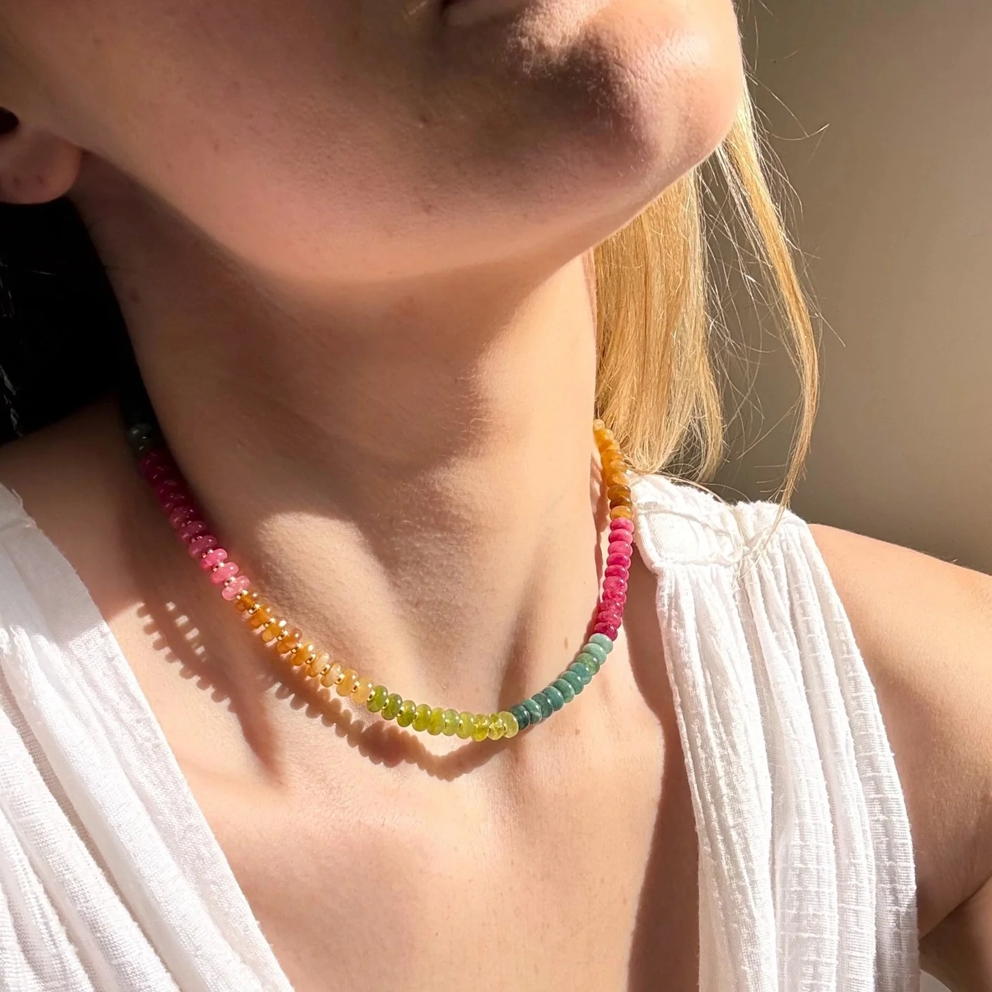 Desert Hues Beaded Necklace - Image 2