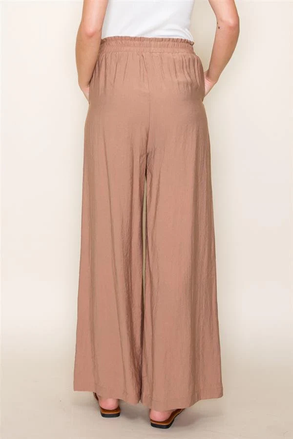 Diane Wide Leg Pant Dark Taupe - Image 3