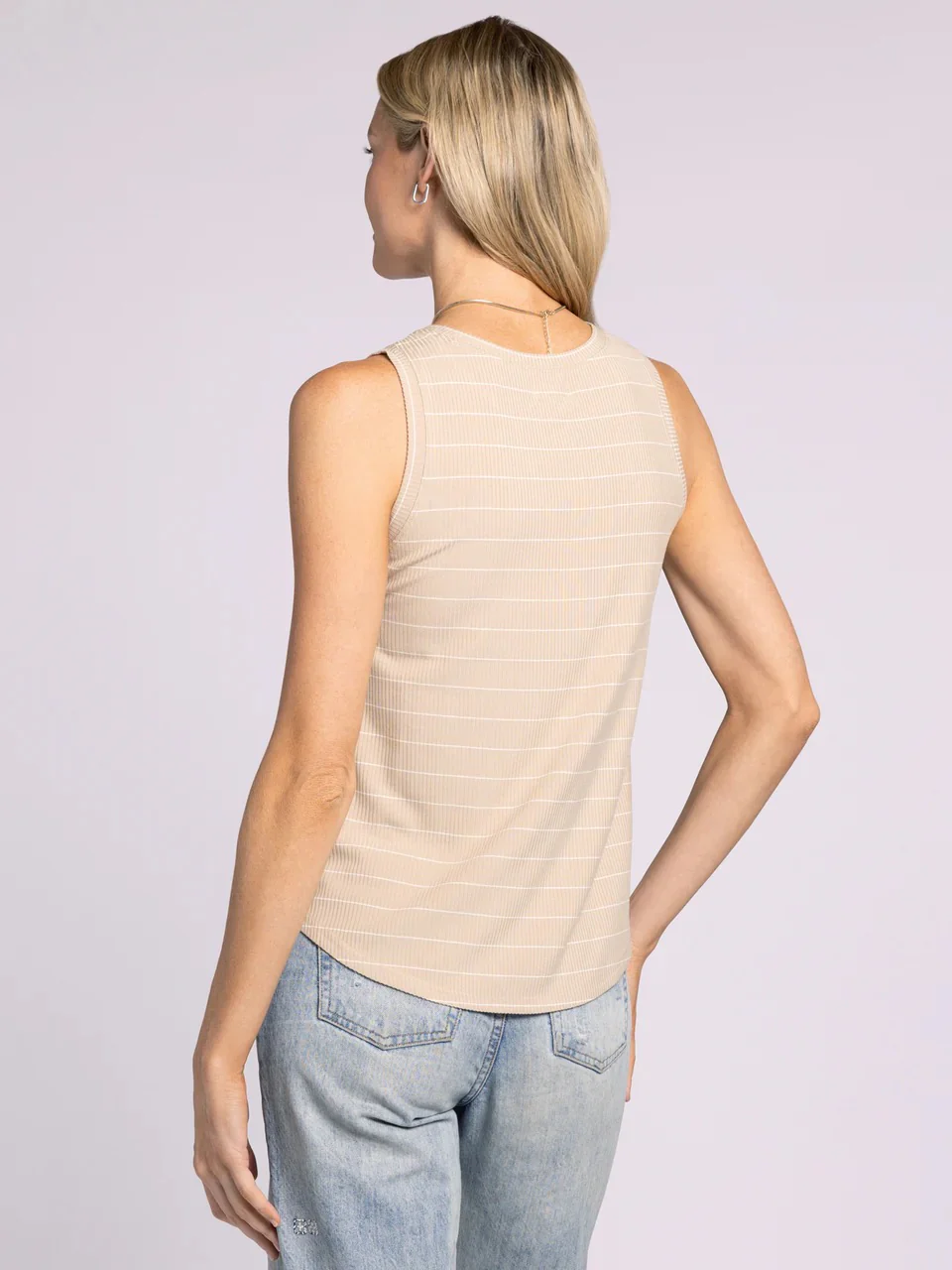 Euclid Tank White Pepper Stripe - Image 3