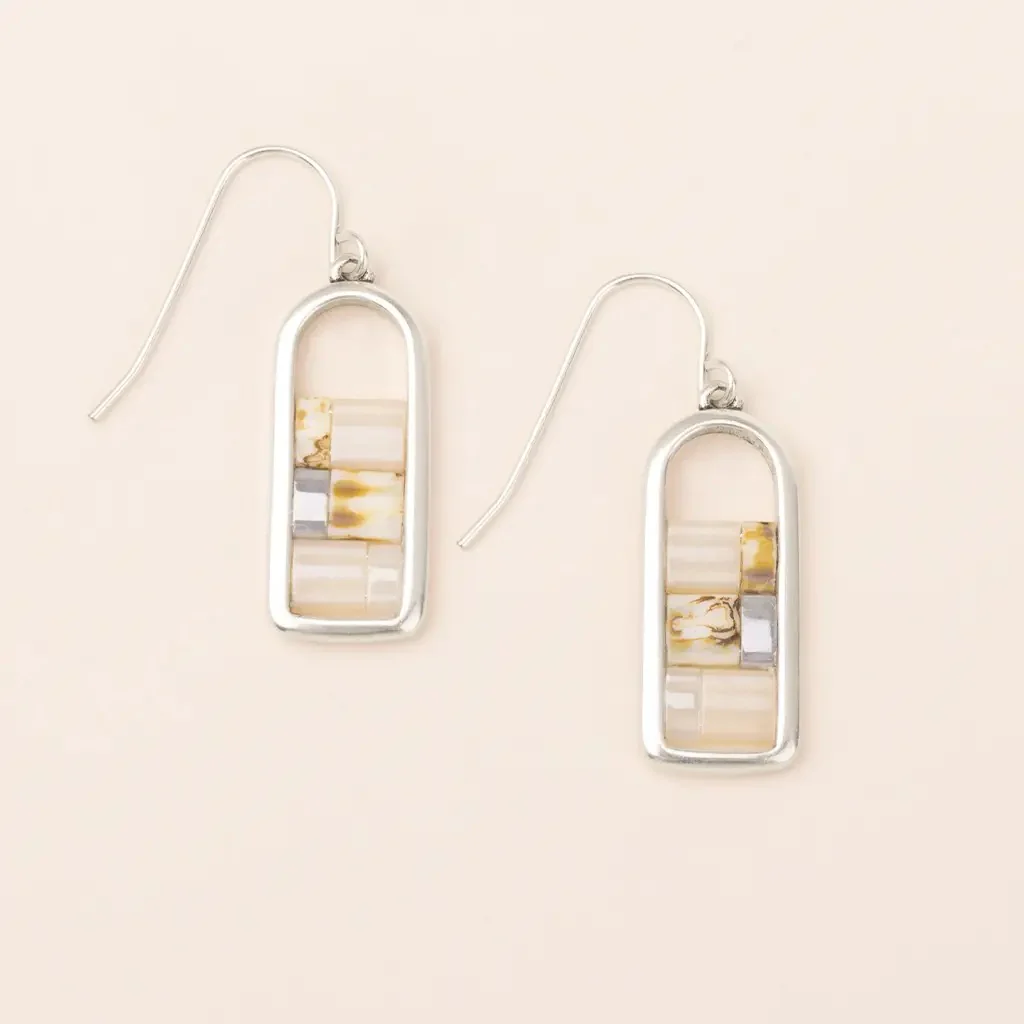 Good Karma Miyuki Frame Earrings - Image 2