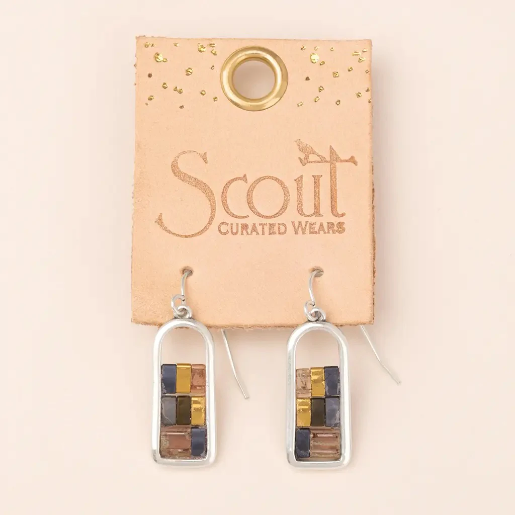 Good Karma Miyuki Frame Earrings - Image 7