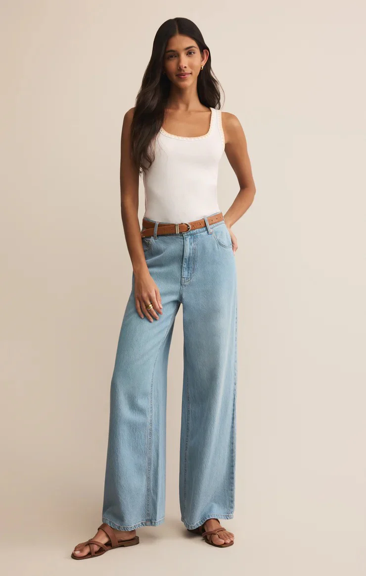 Jaidynn Rib Tank White - Image 3