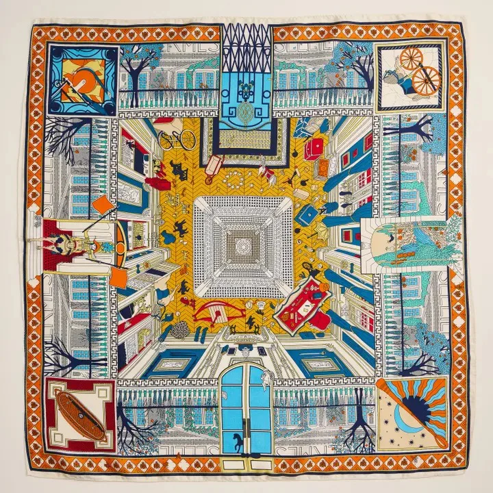 Kiana Bold Artistic Scarf Multicolor