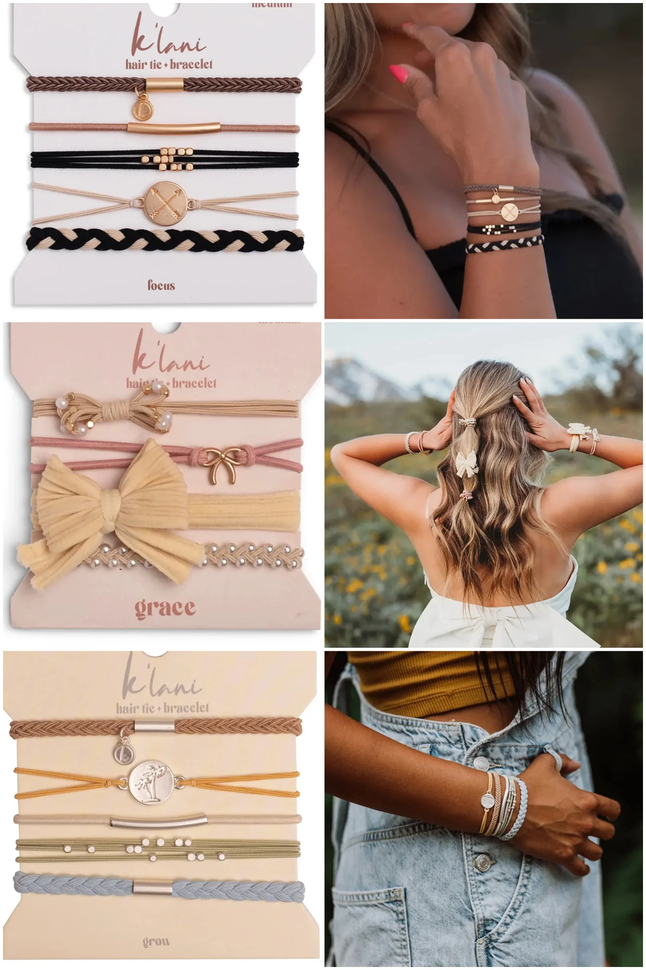 K'Lani Hair Tie Bracelets - - Image 2