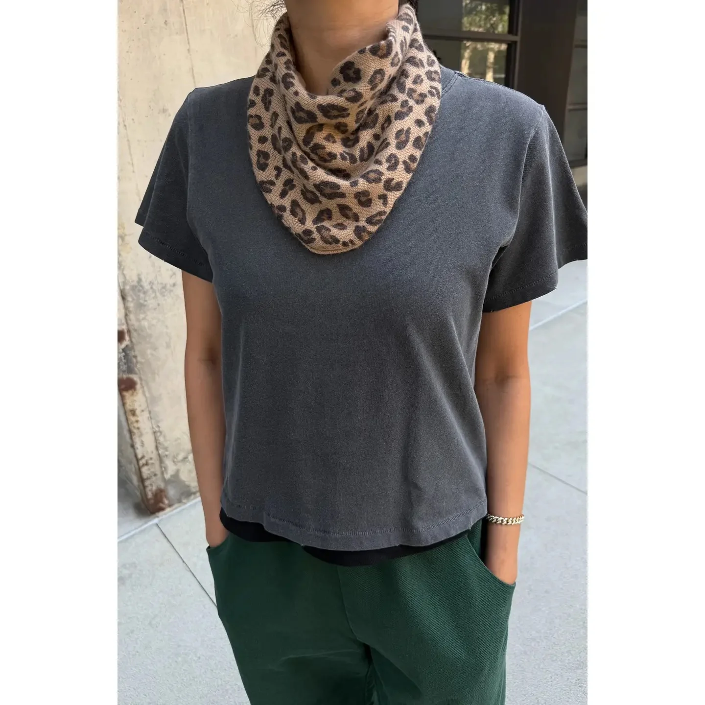 Le Bon Shoppe Cashmere Bandana Kelly Green - Image 4