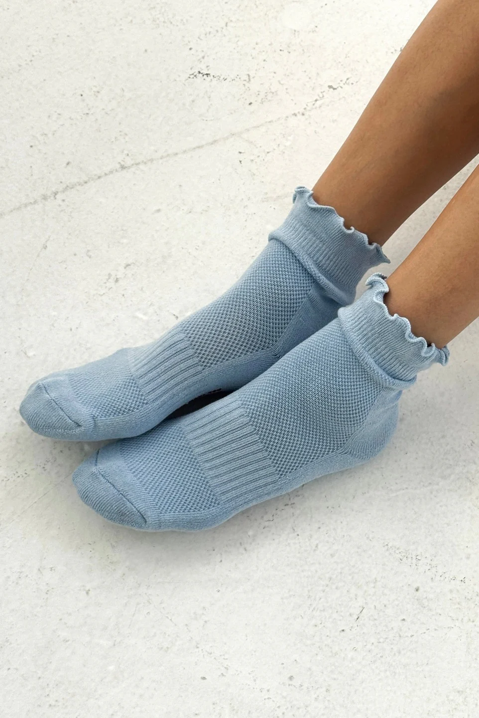 Le Bon Shoppe Ruffled Hugger Crew Socks - Image 2