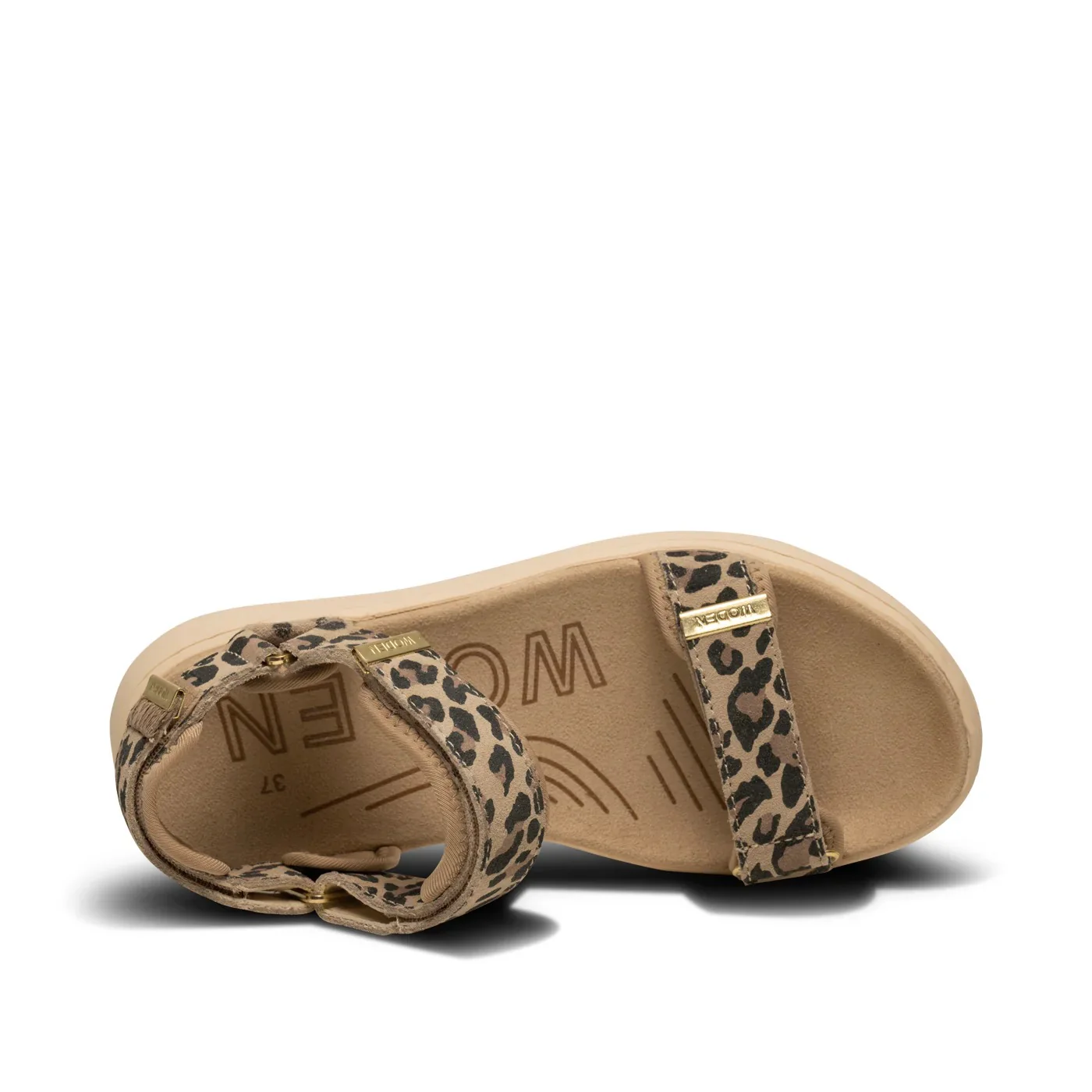 Line Suede Sandal Leopard - Image 4
