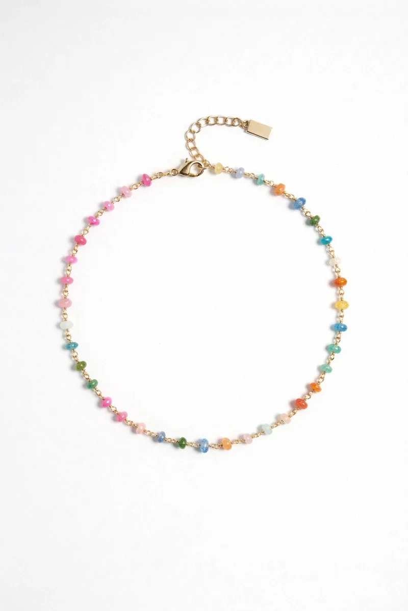 Neon Rainbow Opal Necklace