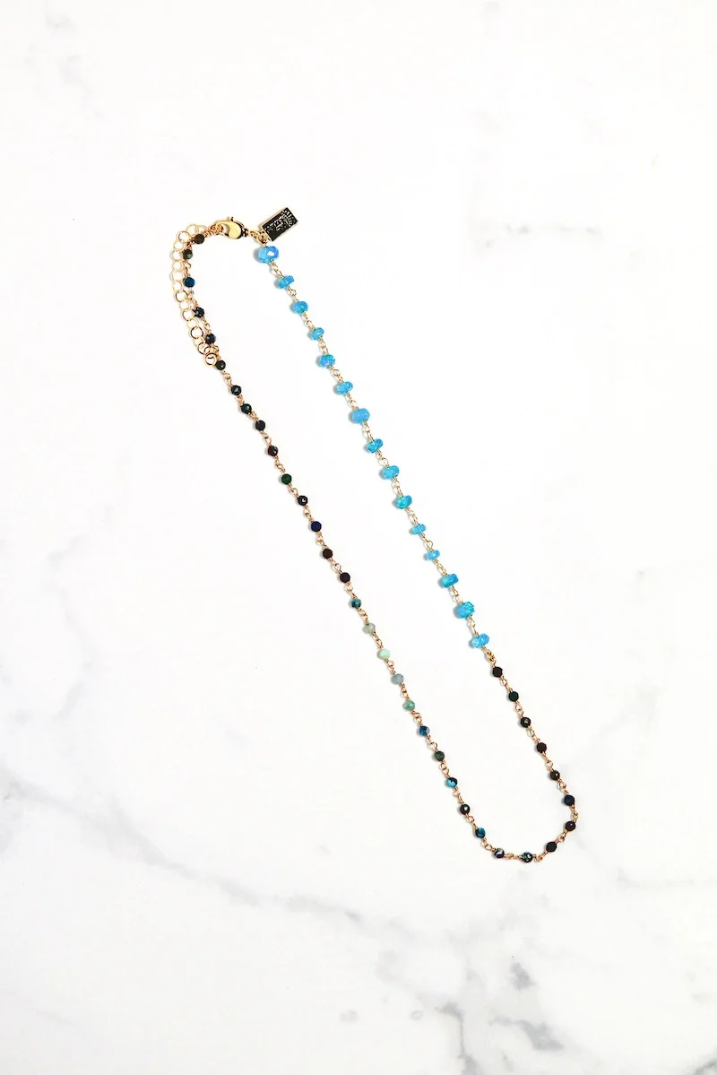 Neon Wave Opal Necklace