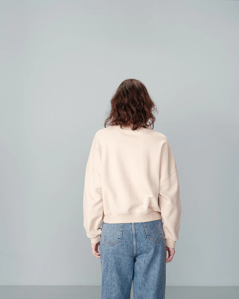 Nigel "Lovely" Sweatshirt Beige - Image 3