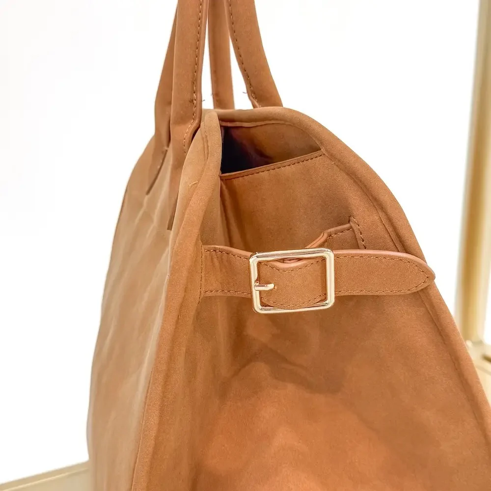 Nirvana Nubuck Tote Camel - Image 2