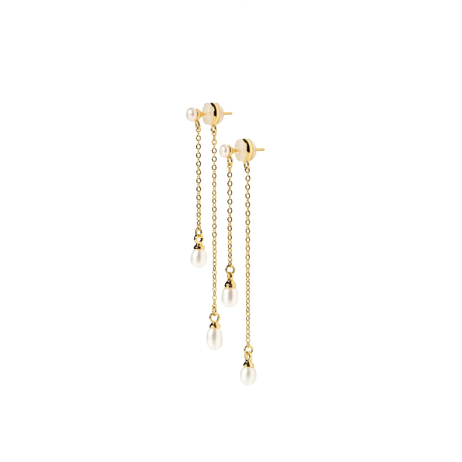 Pearl Drop Earrings 18K Gold