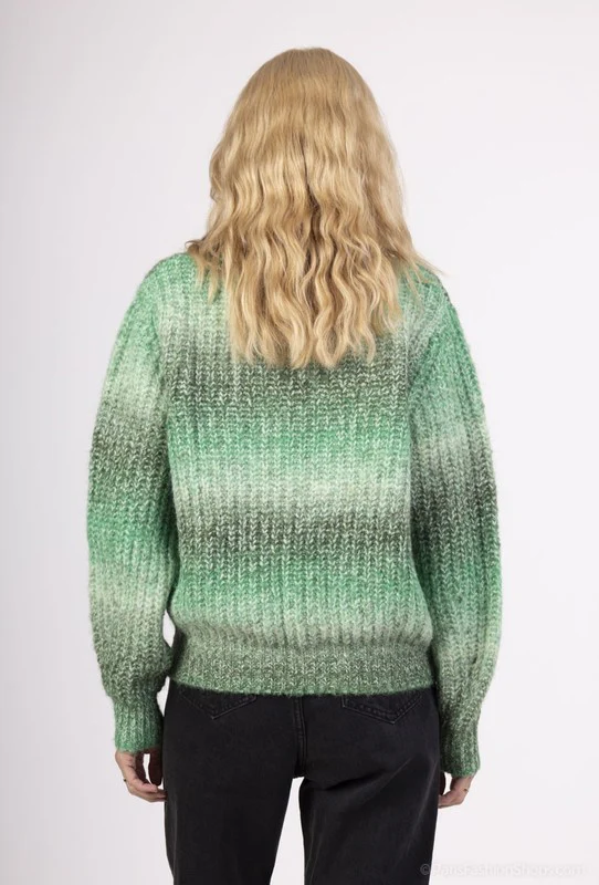 Piper Crew Neck Sweater Green Multi OSFM - Image 3