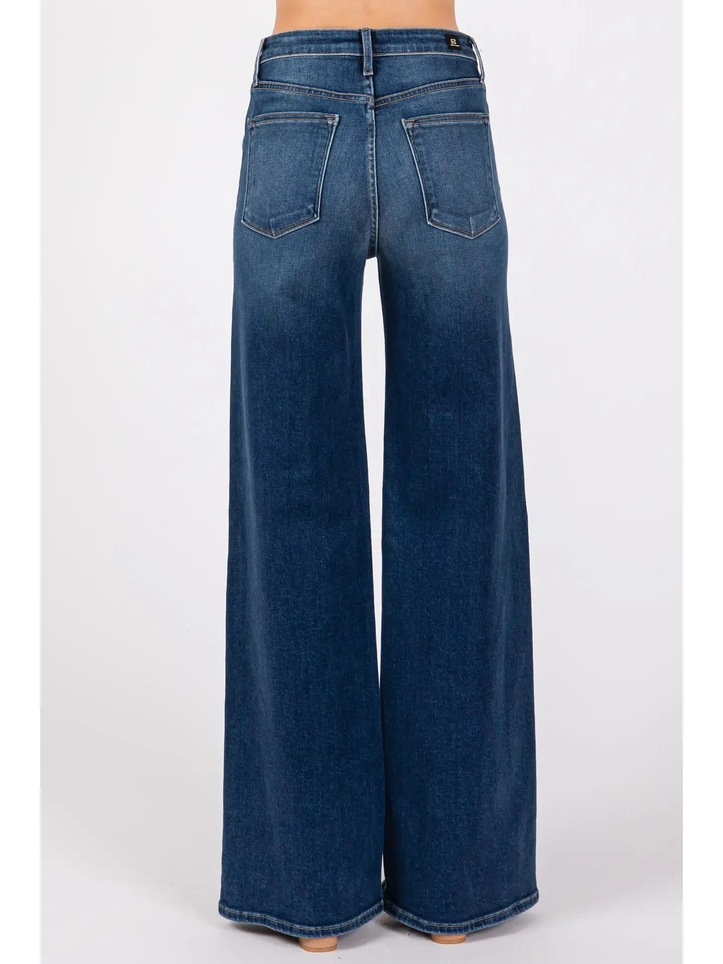 Pippa High Rise Super Wide Jean Dark Wash - Image 3