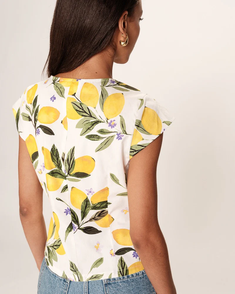 Remy Blouse Lemon Ecru - Image 3
