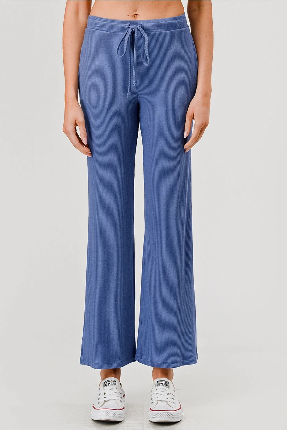 Ribbed Knit Pants w/ Pockets - Marlin