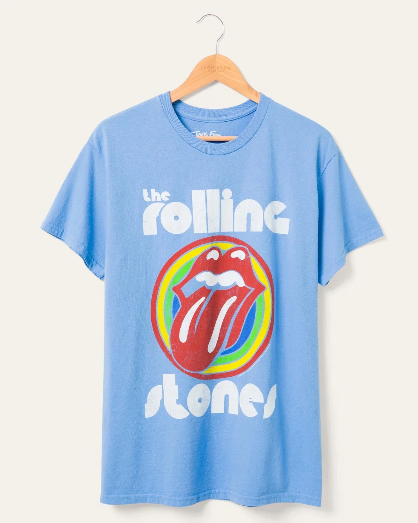 Rolling Stones Bullseye Tee Carolina Blue