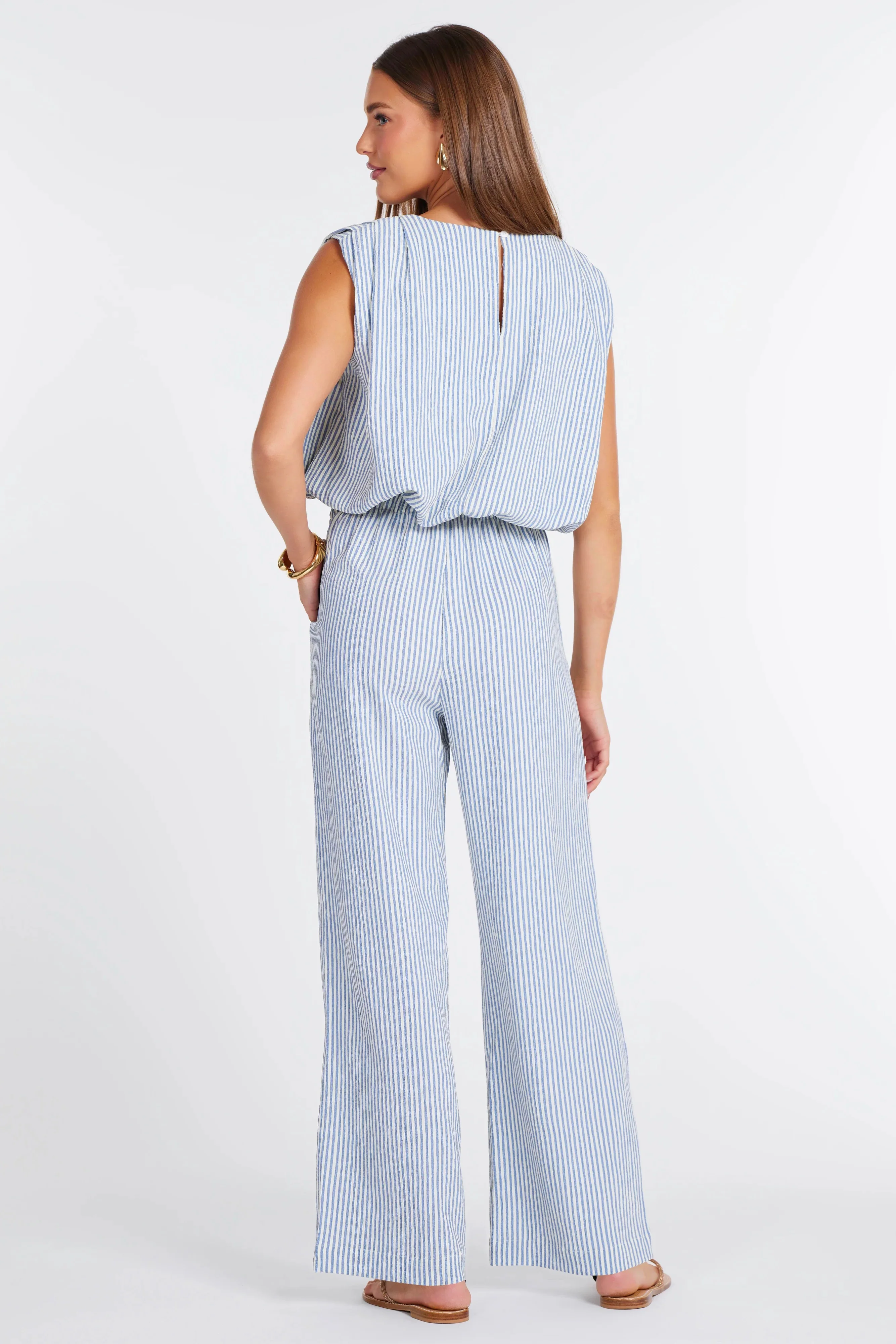 Serafina Stripe Pant Blue - Image 2
