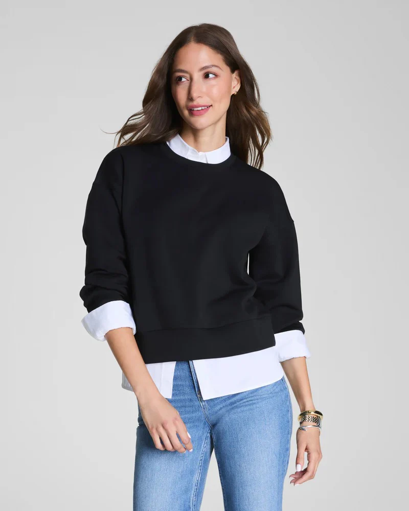 SPANX AE Crewneck - Very Black - Image 3