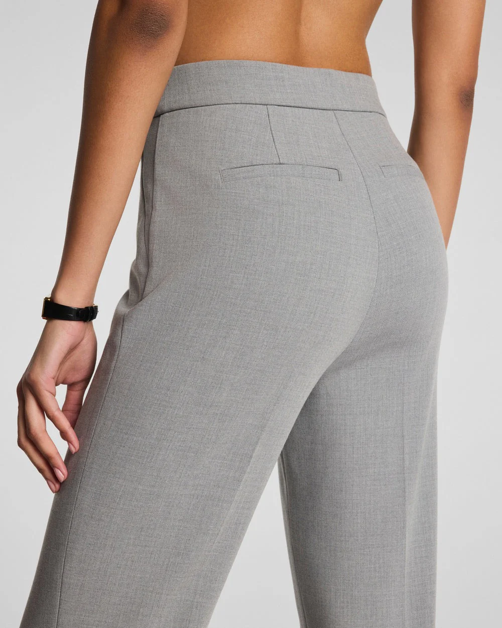 Spanx Supersmooth Slim Straight Pant Heather Grey - Image 4