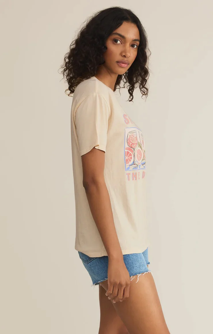 Spritz Boyfriend Tee Sandshell - Image 2