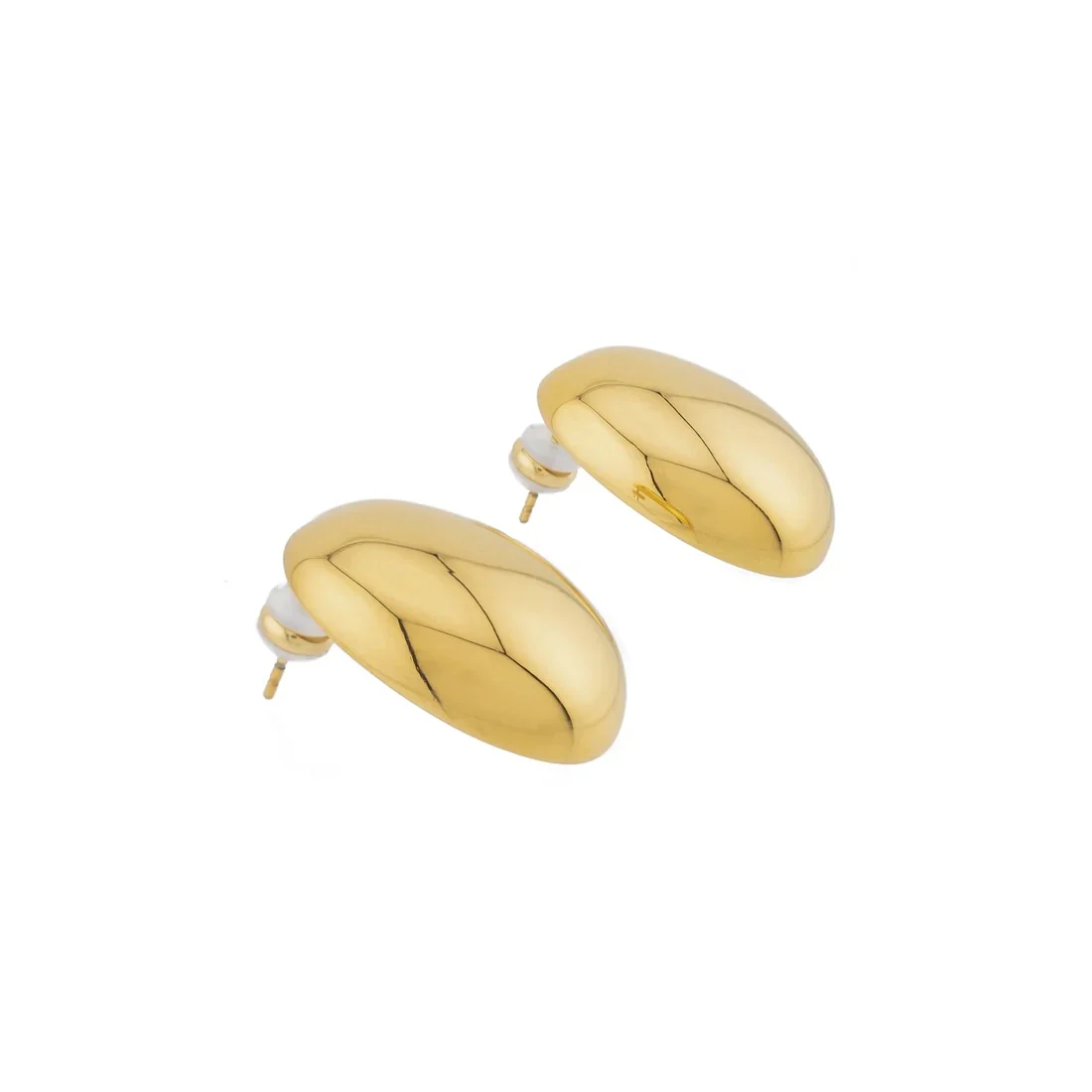 Statement Dome Stud Earrings - Image 2