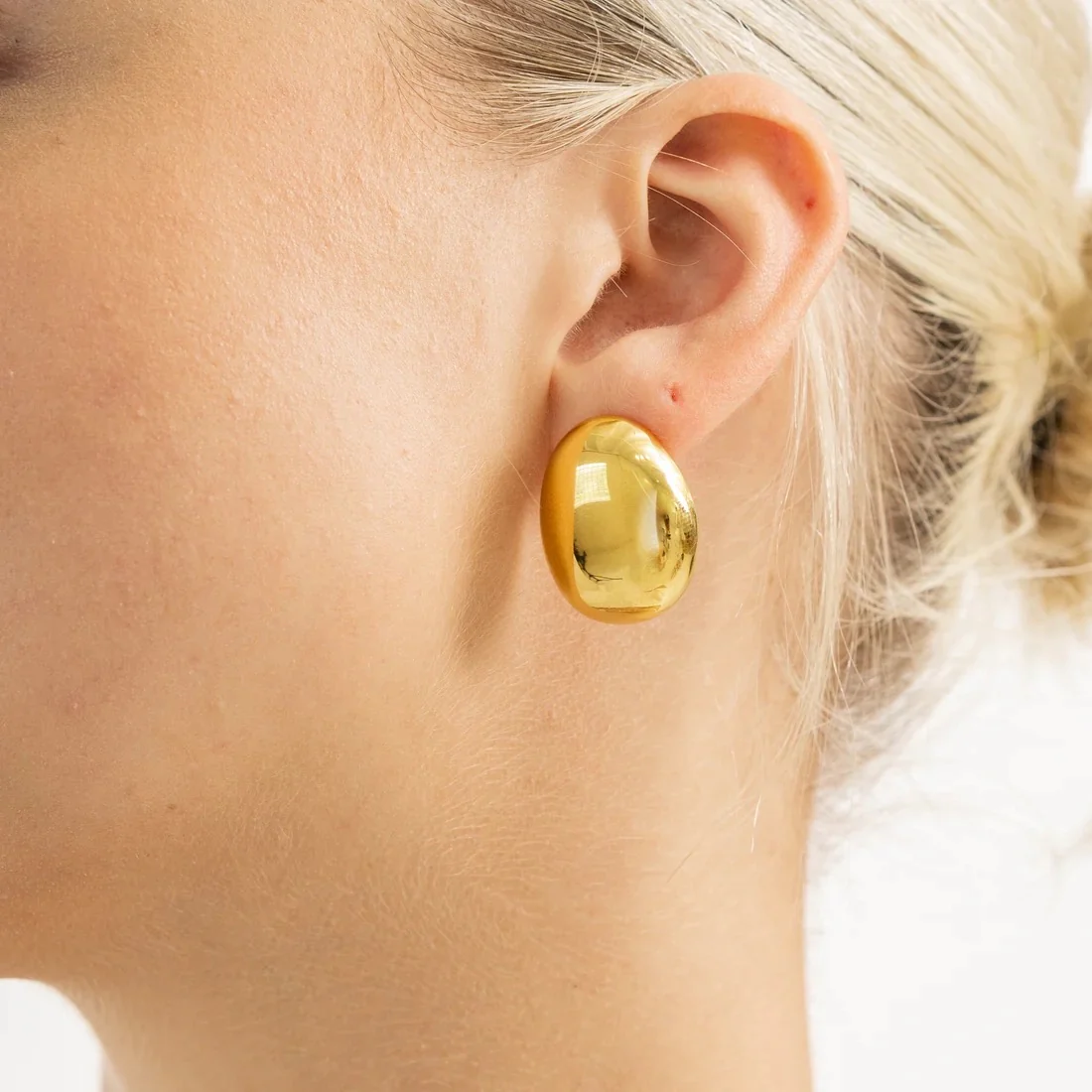 Statement Dome Stud Earrings - Image 4