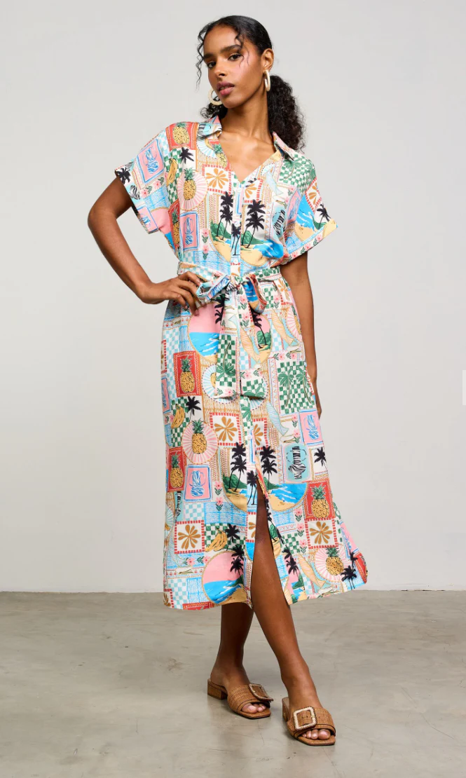 Tanya Button Front Dress - Image 2