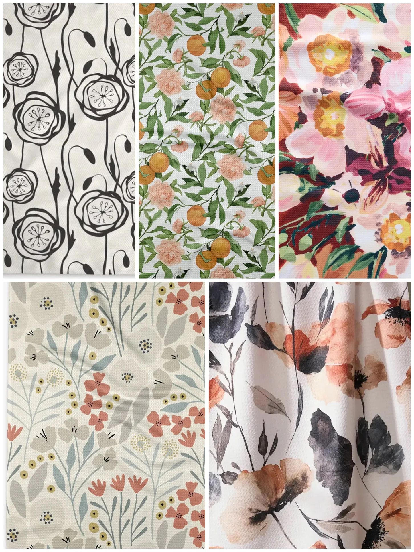 Tea Towels - Floral -