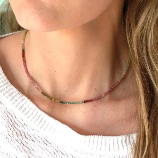 Tourmaline Beaded Necklace - Image 2