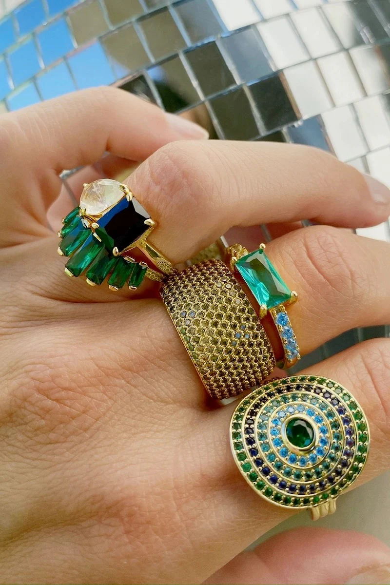 Utopia Ring - Aqua Moss - Image 2