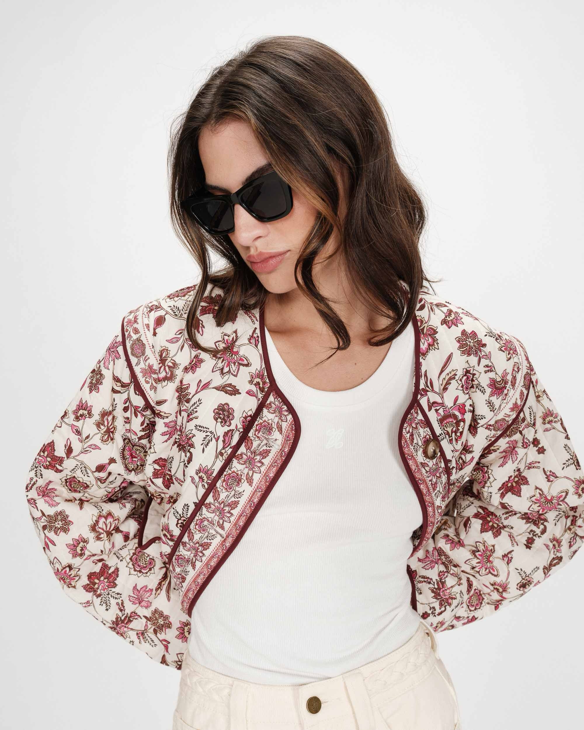 Vahina Quilted Jacket Fleur - Image 2