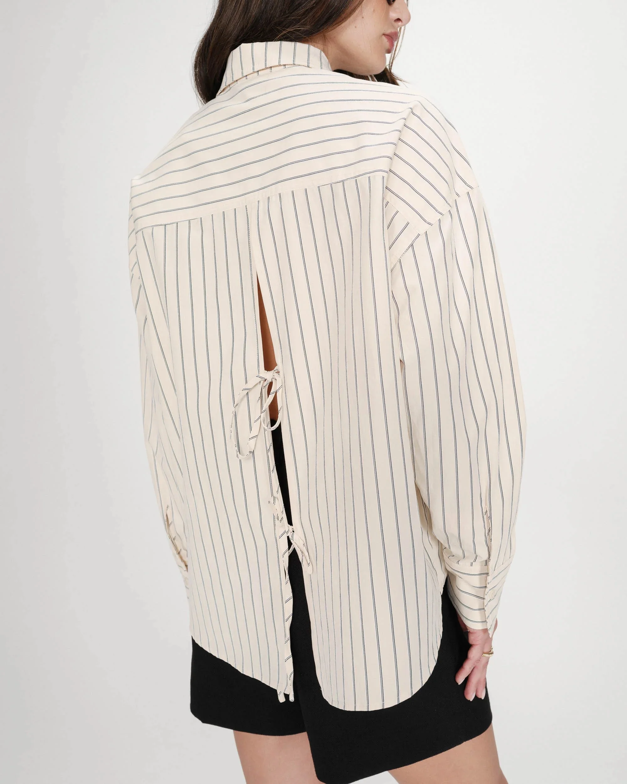 Valerie Stripe Shirt Vanilla - Image 4