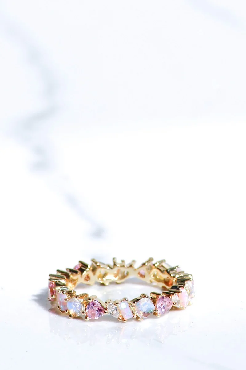 Vienna Ring - Pink Opal